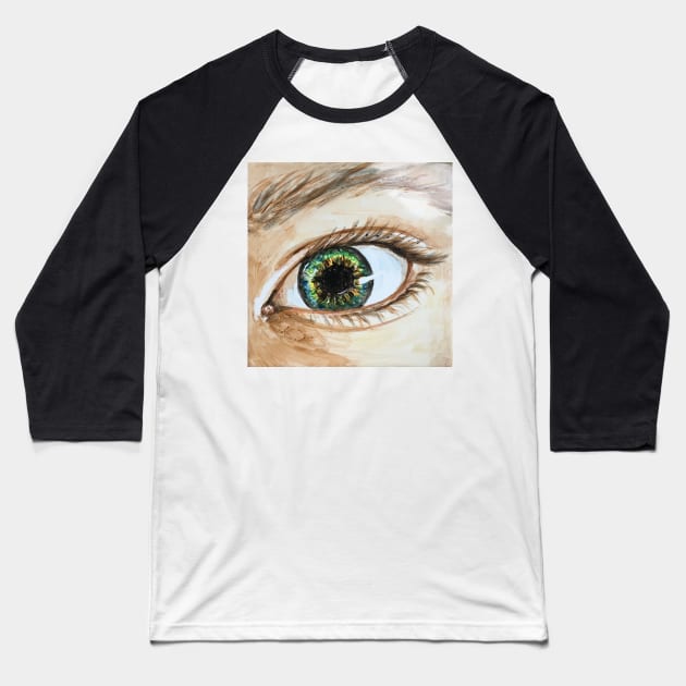 Watchful Eye Baseball T-Shirt by archiesgirl